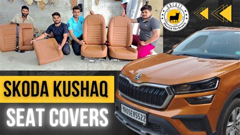 Skoda Kushaq Seat Covers Installation Skoda Kushaq Bucket Fitting Seat Covers Orchis Youtube