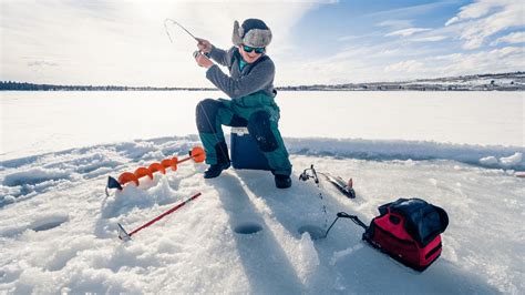 Ice Fishing on Rivers, Lakes and Reservoirs is Popular in Wyoming.