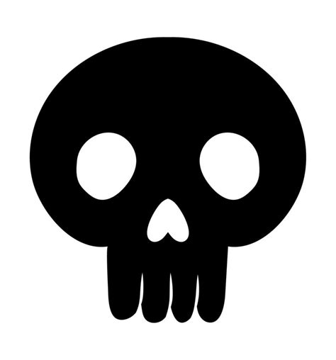 black halloween skull 21388029 Vector Art at Vecteezy