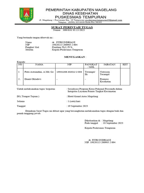 Kop Surat Tugas Baru Pdf