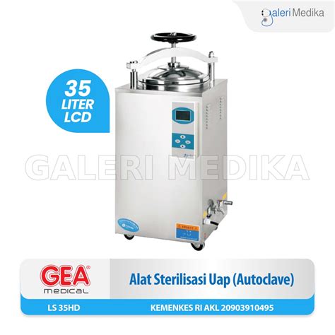 Jual Autoclave Gea Ls Hd Pressure Steam Sterilizer Lcd Display