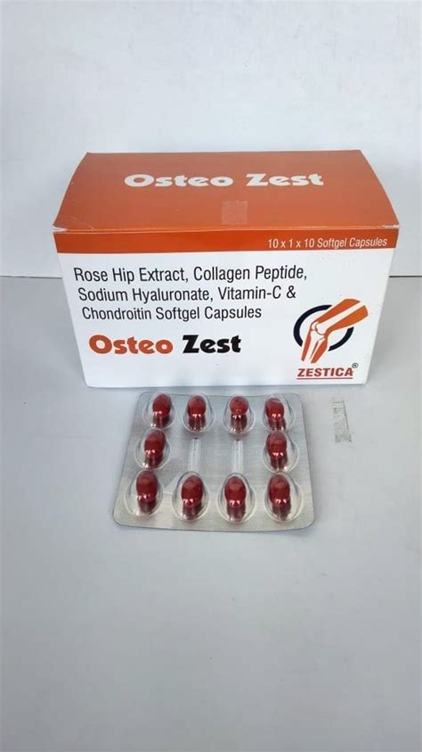 Rosehip Extract Collagen Peptide Sodium Hyaluronate Chondroitin Sulfate And Vitamin C Capsules At