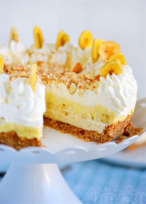 No Bake Banana Cream Pudding Cheesecake Mom On Timeout