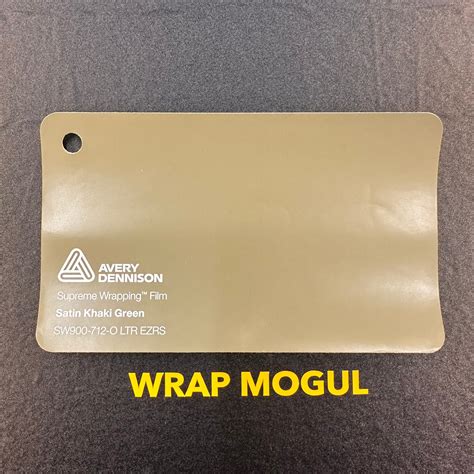 Avery Dennison SW900 Satin Khaki Green Vinyl Wrap | SW900-712-O – Wrap