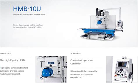 Universal Bed Type Milling Machine Hmb U By Hwacheon Komachine