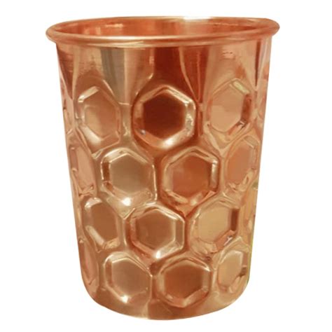 Round Diamond Hammered Copper Glass Capacity Ml At Rs Piece