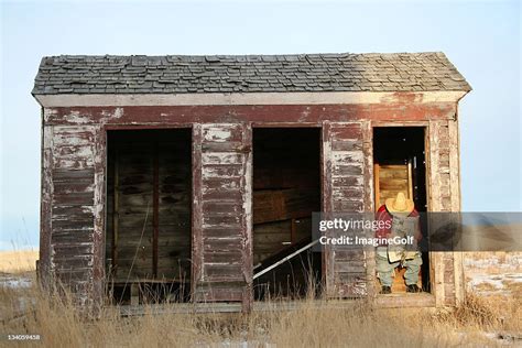 Man Reading Newspaper In An Outhouse High-Res Stock Photo - Getty Images