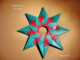 Origami Fleurogami Und Sterne Schattenstern Das Diagramm Origami