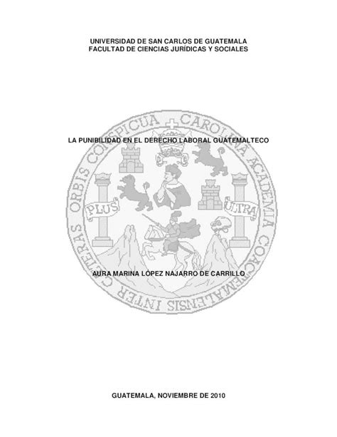 Pdf La Punibilidad En El Derecho Laboral Guatemalteco Dokumen Tips