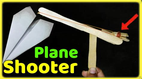 How To Make Paper Plane Launcher Diy Simple Toy Origami Plane With