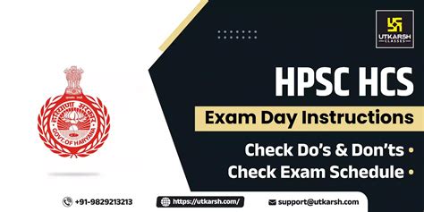 HPSC HCS Pre Exam Instructions 2023 Check Dos Donts