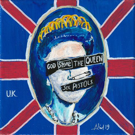 Sex Pistols God Save The Queen Von Philippe Abril Malerei