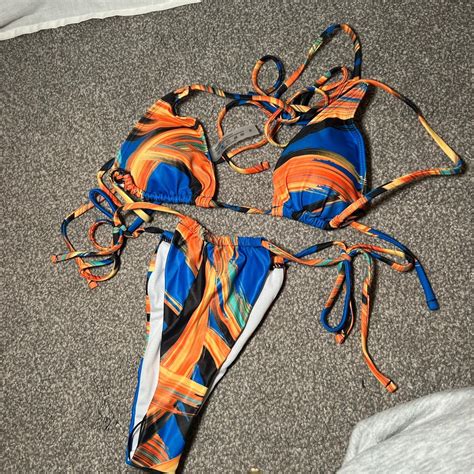 Shein Abstract Bikini Never Worn Size S Depop
