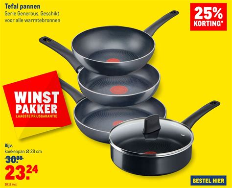 Tefal Pannen Serie Generous Geschikt Voor Alle Warmtebronnen