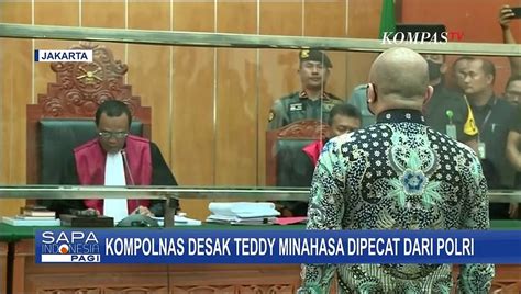 Teddy Minahasa Masih Berstatus Perwira Tinggi Kompolnas Desak Propam