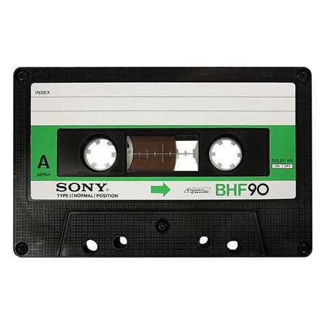 Sony Bhf90 1978 Ferric Blank Audio Cassette Tapes Retro Style Media