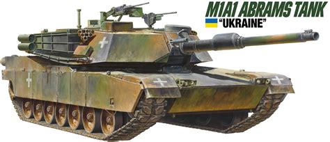 M1A1 Abrams Tank Ukrainian Army Scale Limited HLJ