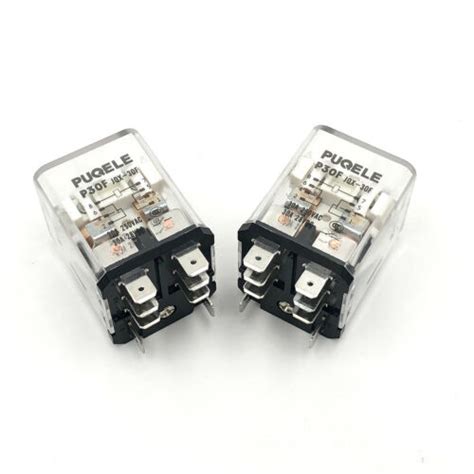 4pc JQX-30F 2Z 30A 12VDC 24VDC 110VAC 220VAC DPDT 2NO 2NC 8Pin High ...