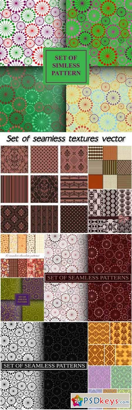 Set Of Seamless Textures Vector 8 Free Download Photoshop Vector