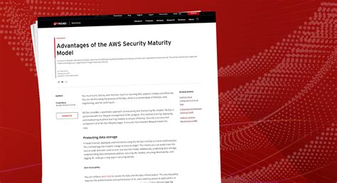 Advantages Of The AWS Security Maturity Model Trend Micro SG