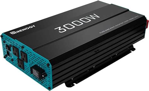 Renogy 3000w 12v Pure Sine Wave Inverter 3000 Watt Solar Power Battery Converter 12vdc To 120vac