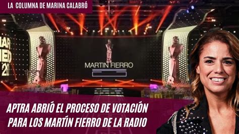 Aptra Abri El Proceso De Votaci N Para Los Mart N Fierro De La Radio