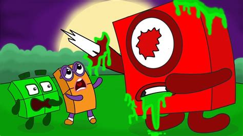 Oh No Numberblocks 2 And 4 Take On The Creepy Zombie Numberblocks Fanmade Coloring Story