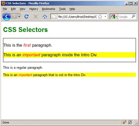 Css Lesson Basic Css Selectors Learnwebcode