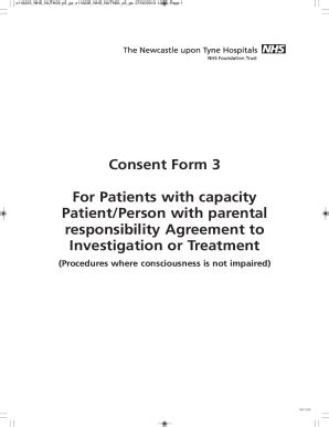 Fillable Online Consent Form For Patients With Capacity Patient