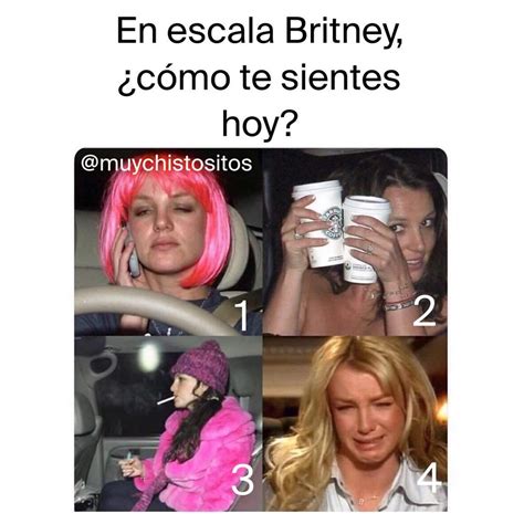 En Escala Britney C Mo Te Sientes Hoy Memes