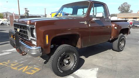 78 Chevy K10 K 10 Stepside Scotsdale 4x4 Youtube