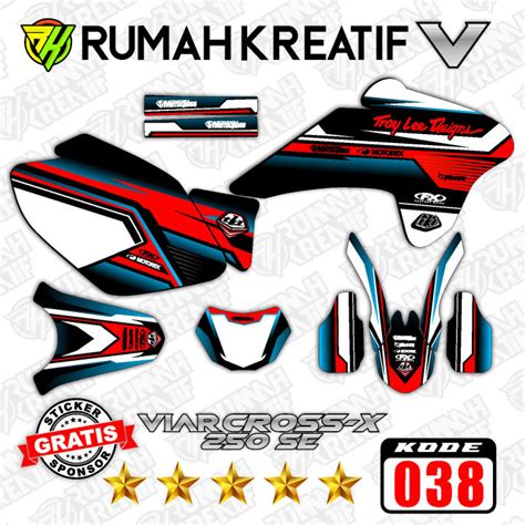 RK Juara STRIPING VIAR CROS X 250 SE FULL BODY BONUS STIKER SPONSOR