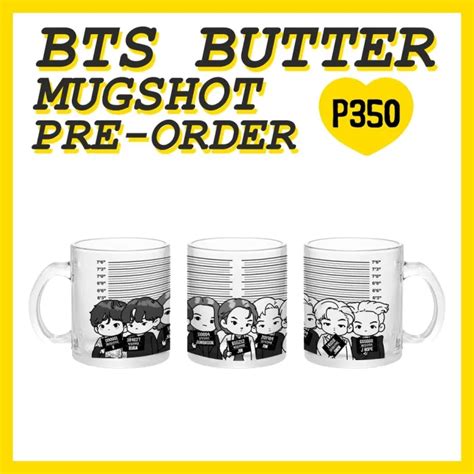 Bts Butter Mugshot Preorder Bangtan Army Rm Jin Suga Jimin Stickers