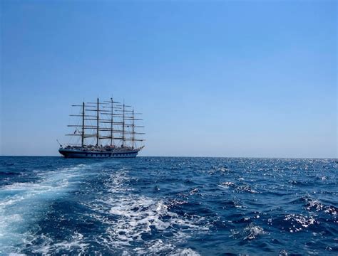 Premium Photo | The sailing ship on the Mediterranean