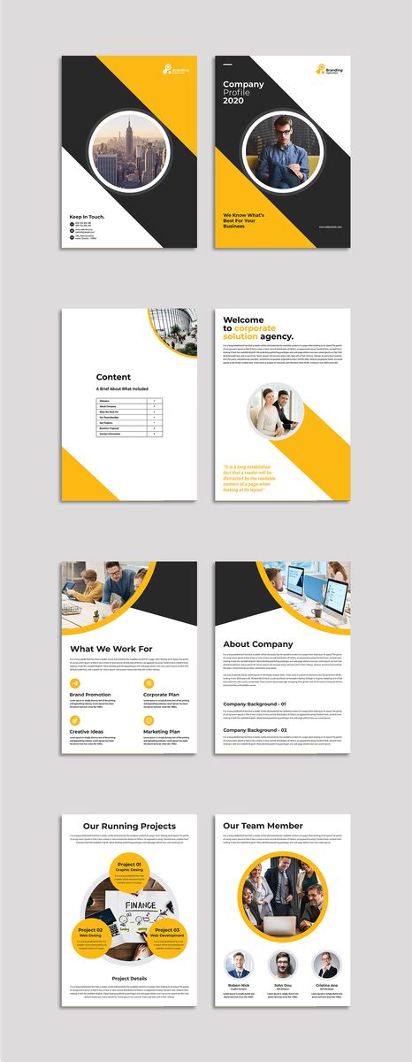 8 Pages Business Brochure By Md Belal Hossain On Dribbble