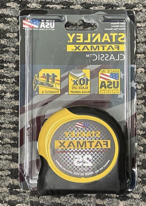 Stanley FatMax Measuring Tape - 25ft Length 1.25Polyester