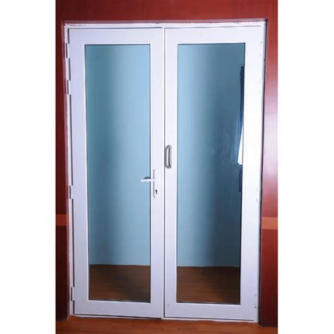 Toughened Glass Lever Handle White Frame Upvc Door Mm At Rs