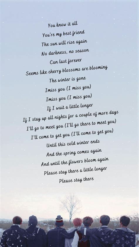 Spring Day Lyrics English