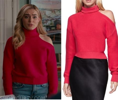 American Housewife Season 4 Episode 9 Taylors Red Cut Out Turtleneck