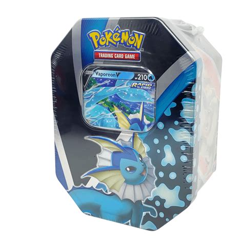 Pokémon Autumn Tin V Box Vaporeon 2021 En Jetzt Erhältlich Bei Cardtree