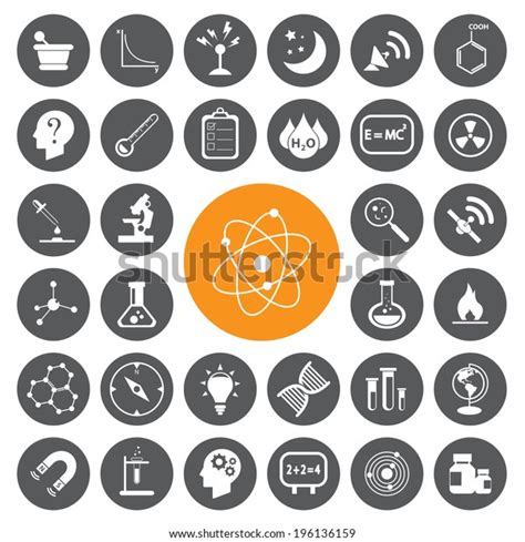 Science Vector Set Stock Vector (Royalty Free) 196136159 | Shutterstock