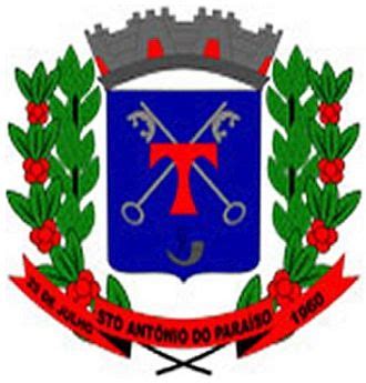 Brasão do Santo Antônio do Paraíso Coat of arms crest of Santo