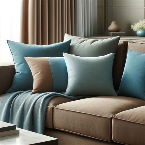 20 Throw Pillow Colors and Combinations for Brown Couches