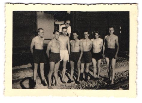 Fotografien Wk Reichsbahn Truppentransport Halb Nackte Soldaten Der Luftwaffe Semi Nude