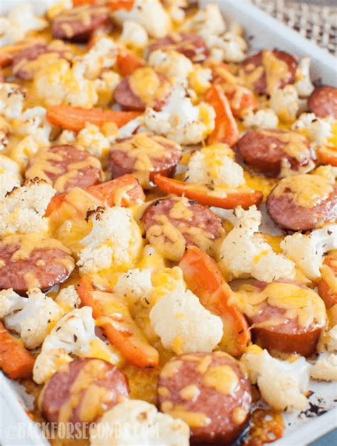 Low Carb Keto Sausage And Veggie Sheet Pan Dinner Back For Seconds