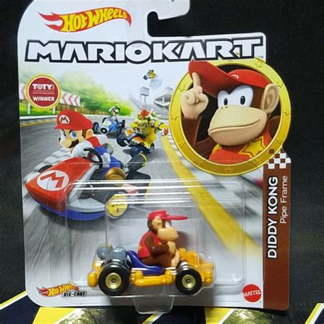 Hot Wheels Mario Kart Diddy Kong Pipe Frame Shopee Brasil