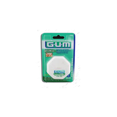 Gum DENTAL FLOSS Fil Dentaire Ciré Menthe 1855