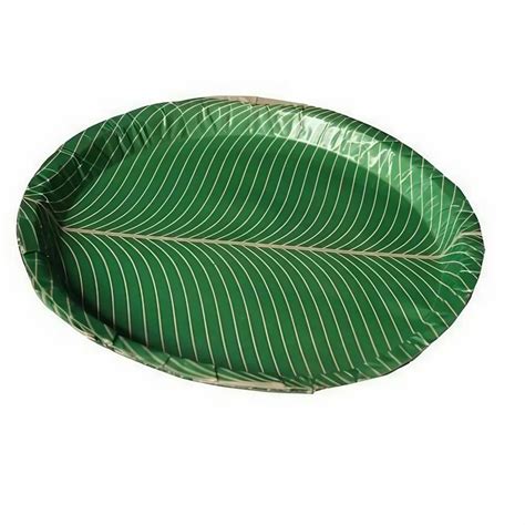 Green Round Banana Leaf Paper Plate At Packet In Sangamner Id