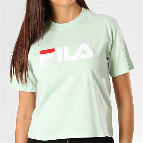 Fila Tee Shirt Femme Crop Vivika 687212 Vert Clair