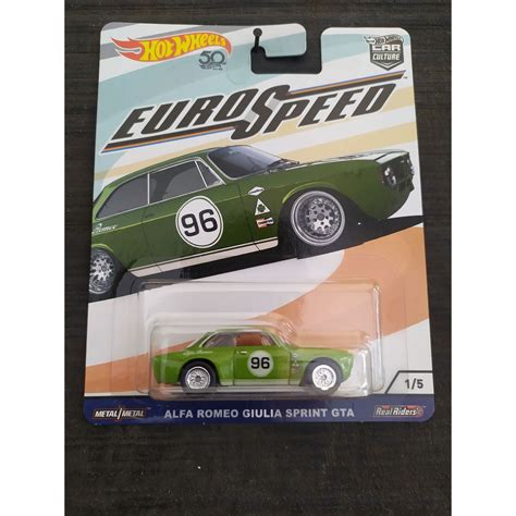 Jual Hot Wheels Alfa Romeo Giulia Sprint Gta Hijau Car Culture Euro Speed Shopee Indonesia